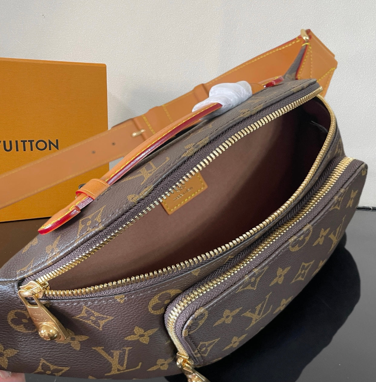 Louis Vuitton Monogram Canvas Bumbag Stylish Waist Bag with Functional Pockets and Classic Design