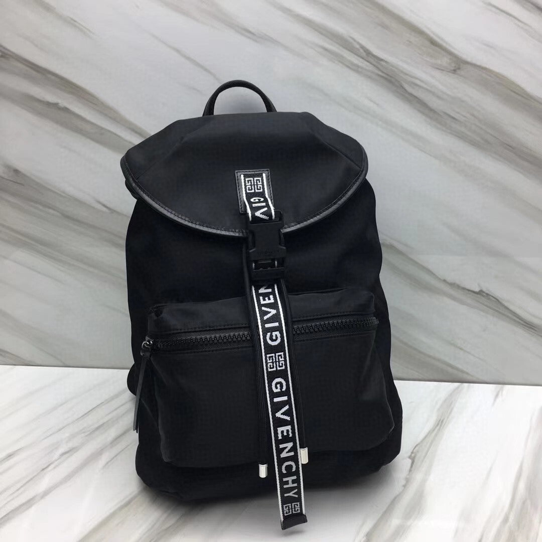 Givenchy Color - Block Nylon Backpack With Logo Strap And Pockets 29913-2
