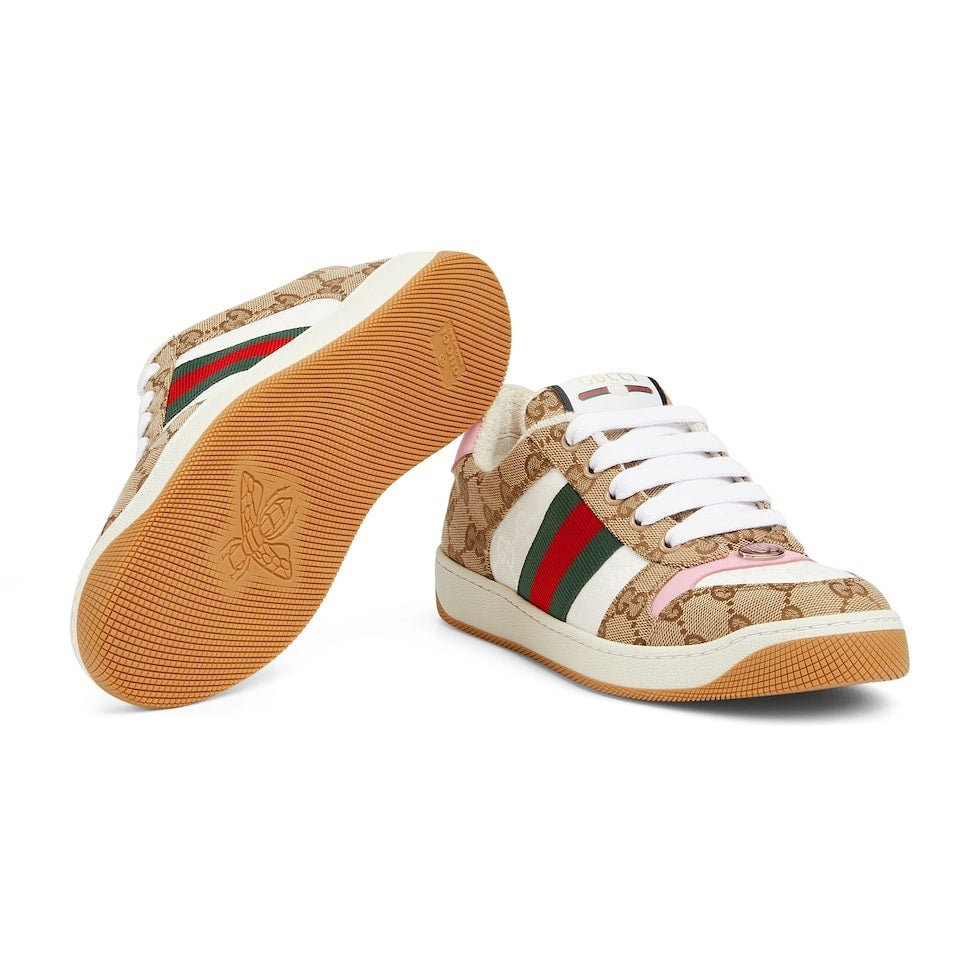 Gucci Unisex Sneakers With GG Print And Colorful Accents