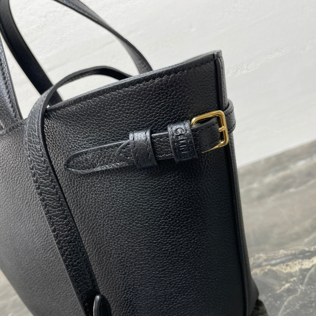Gorgeous Black Celine CABAS ANAIS Handbag With Classic Logo 118613