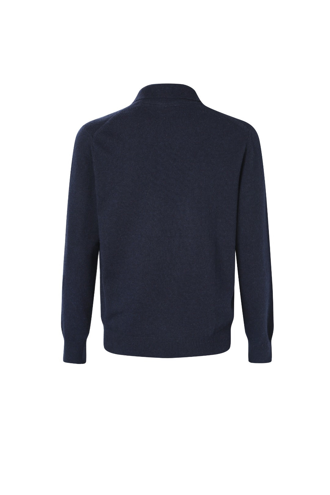 Burberry Men's Zip Neck Cashmere Sweater In Navy