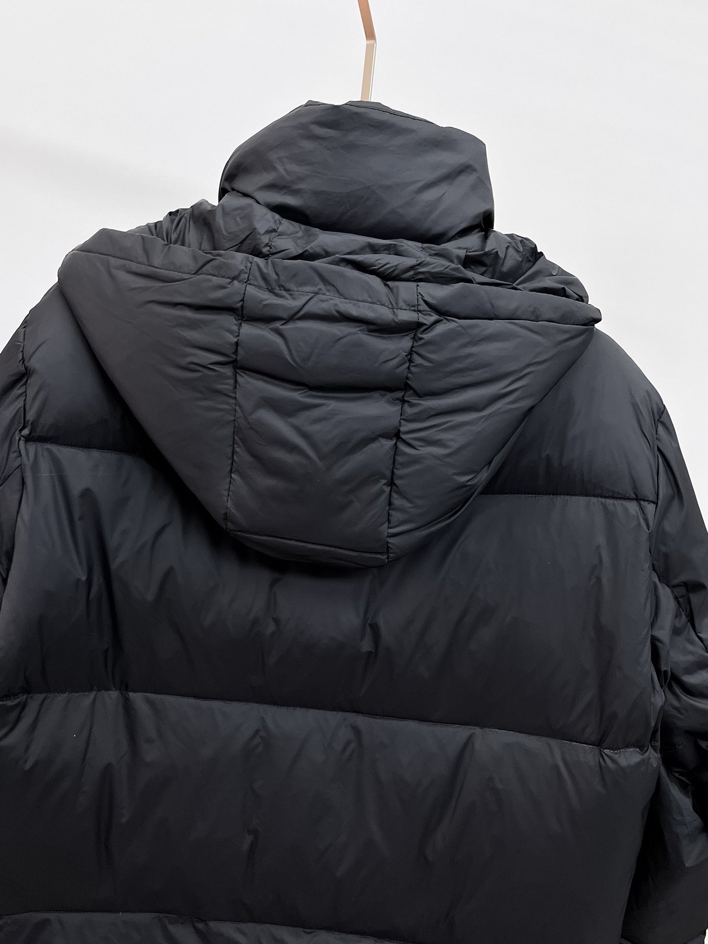 Louis Vuitton Black High - Neck Down Jacket With Emblem Detail