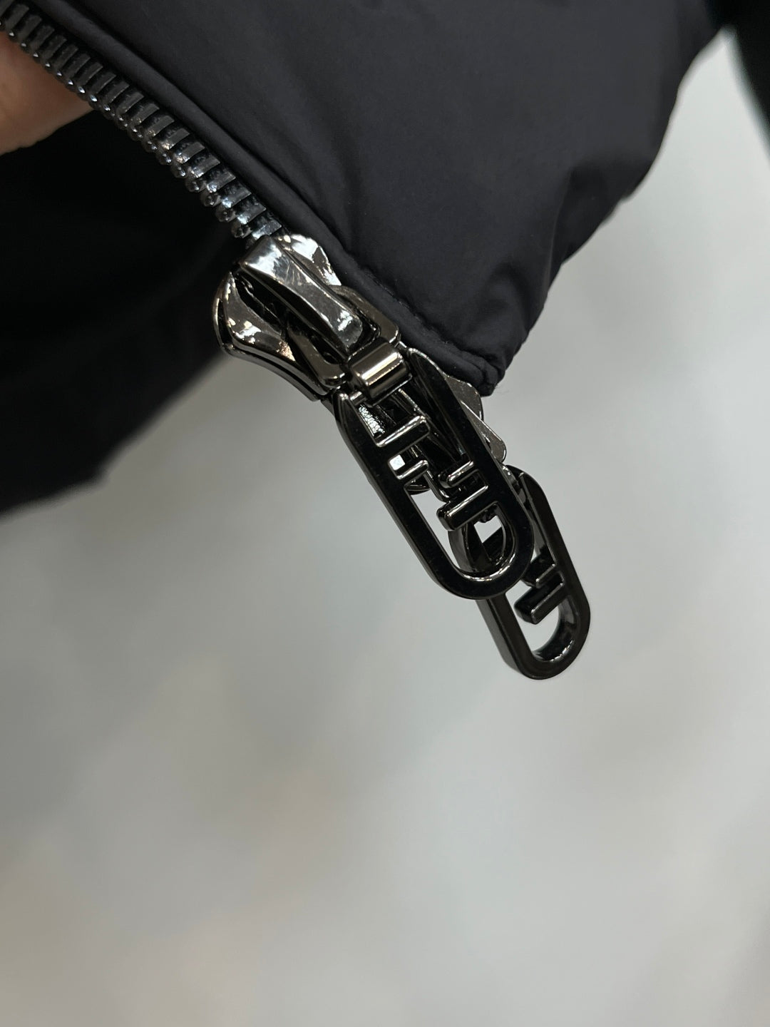 Fendi Black High - Neck Down Jacket For Chic Winter Warmth