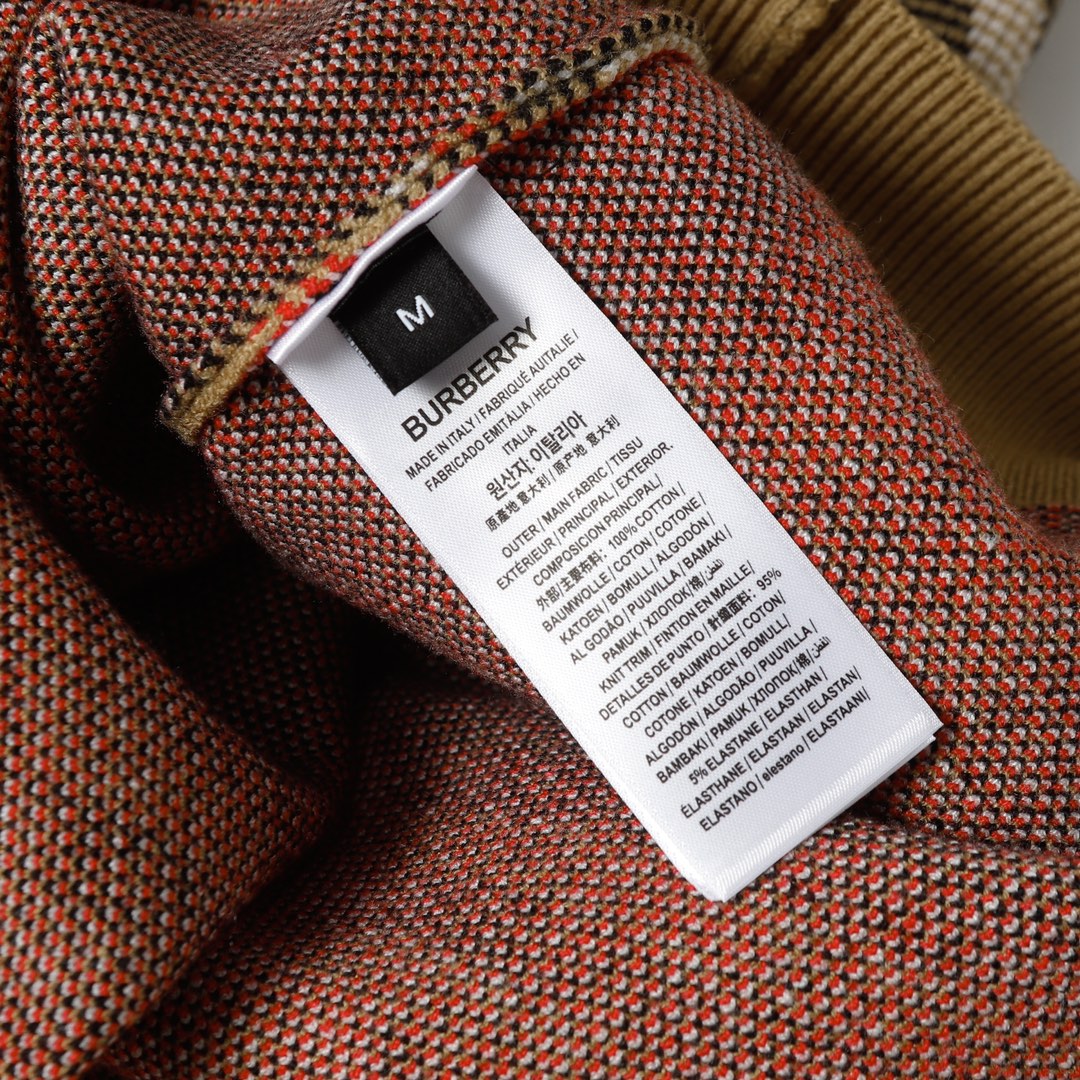 Burberry Men's Argyle Check Crew Neck Knitted Sweater