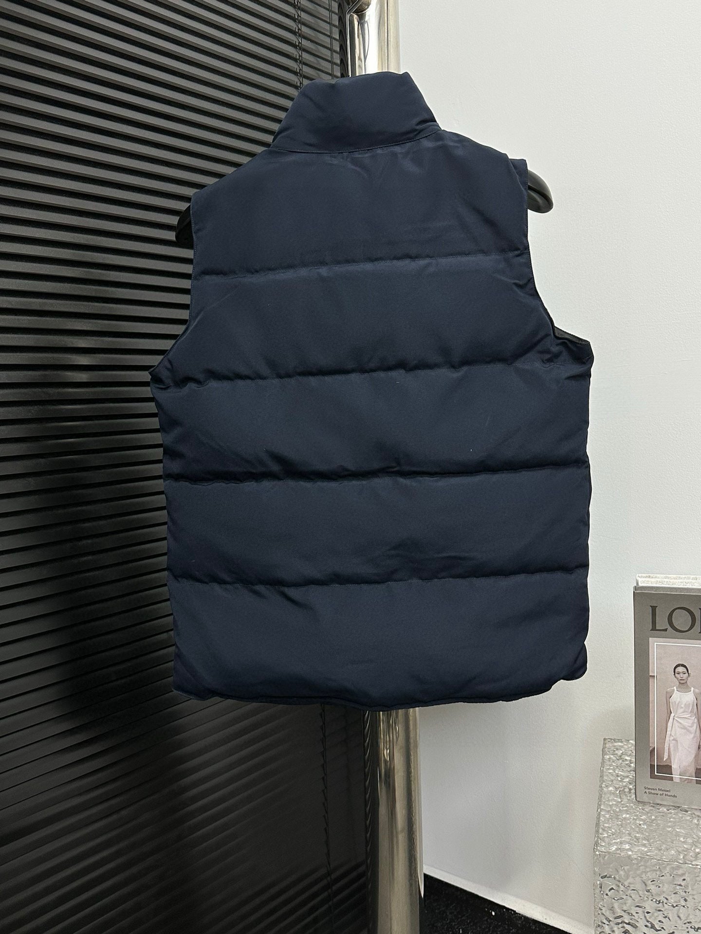 Canada Goose Navy Blue Down Vest For Cold - Weather Comfort