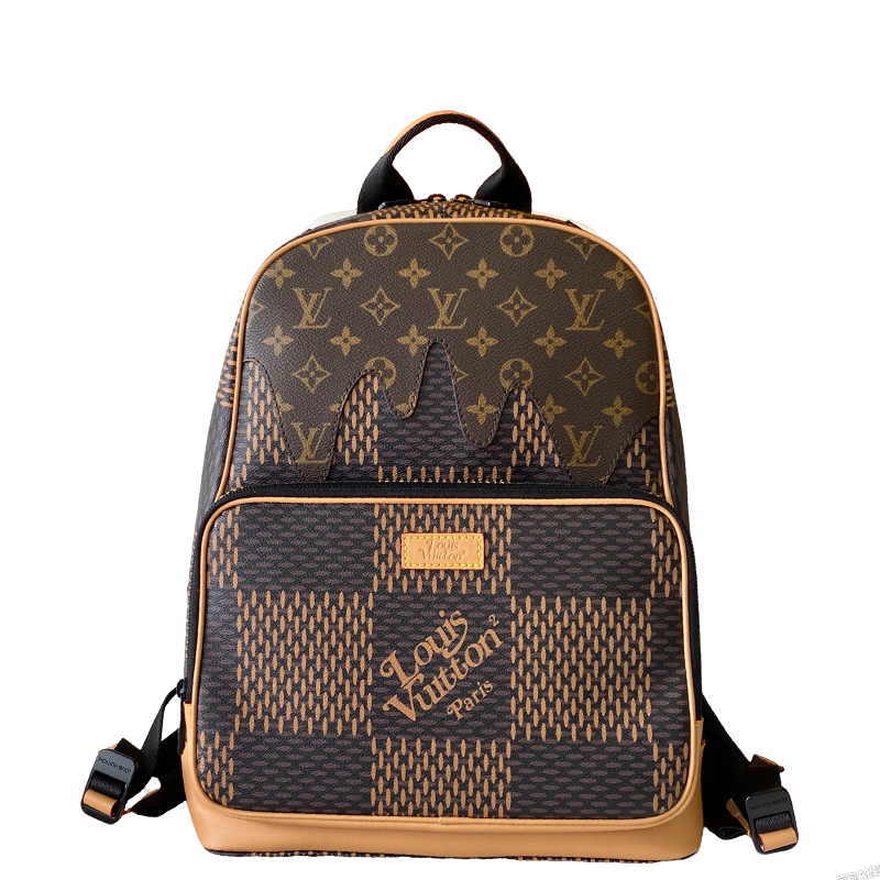 Louis Vuitton Backpack With Classic Monogram And Checkered Patterns For Fashion Enthusiasts