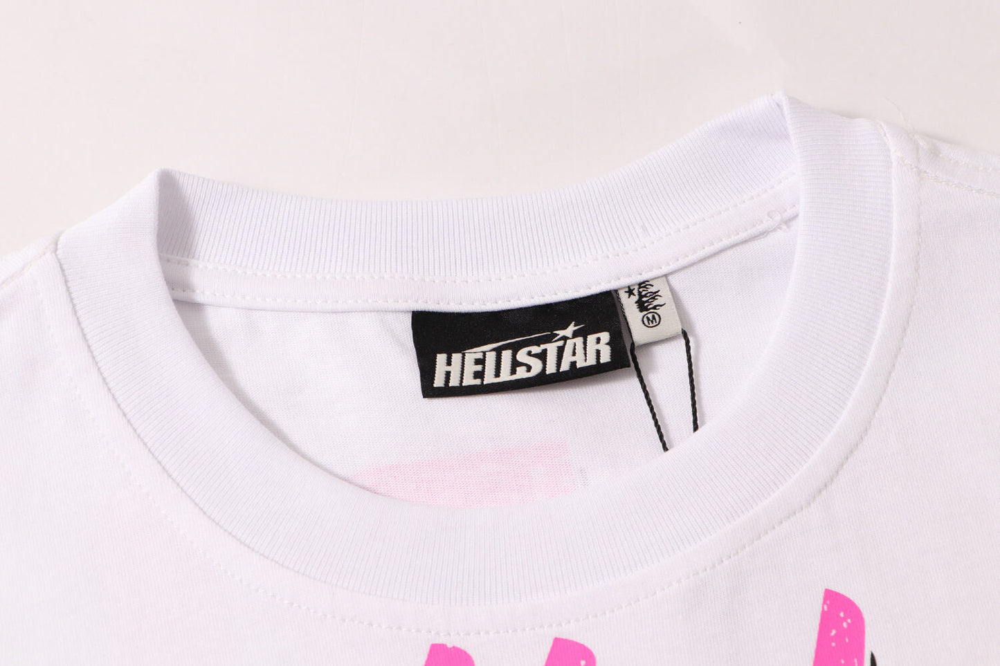 Hellstar White T - Shirt With Headphone Graphic And Is This What Heaven Sounds Like Slogan