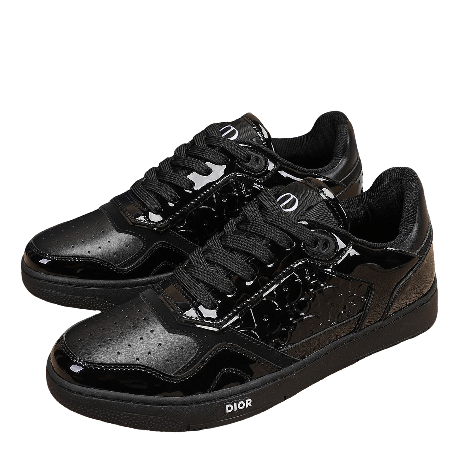 Dior Mens Sneakers Luxury Leather Casual Shoes With Oblique Pattern