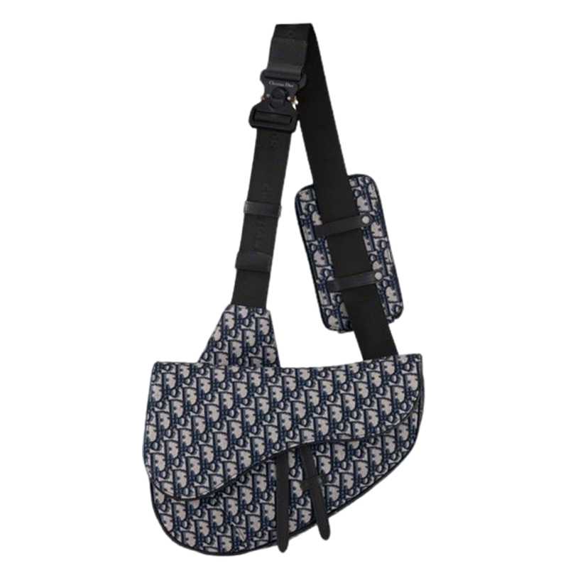 Chic Dior Saddle Bag Set With Signature Monogram And Detachable Pouch 93323