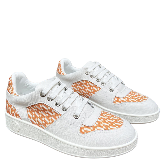 Hermes Women's Sneakers Iconic H Logo Leather Casual Fashion Shoes