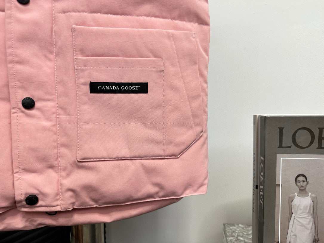 Canada Goose Pink Down Vest: Stylish Warmth For Cold Weather