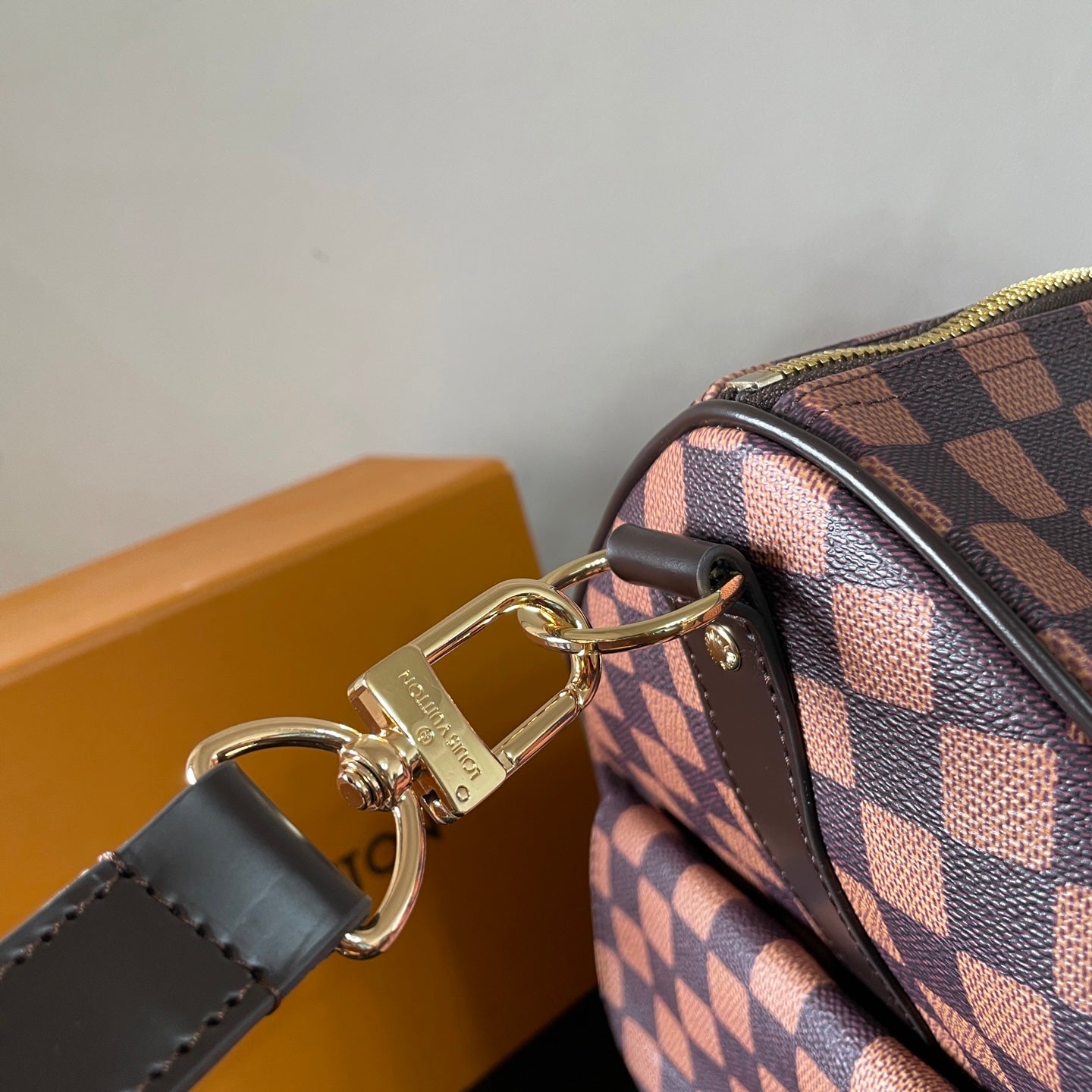 Louis Vuitton Damier Pattern Travel Bag With Unique Graphic Design For Fashion Trips