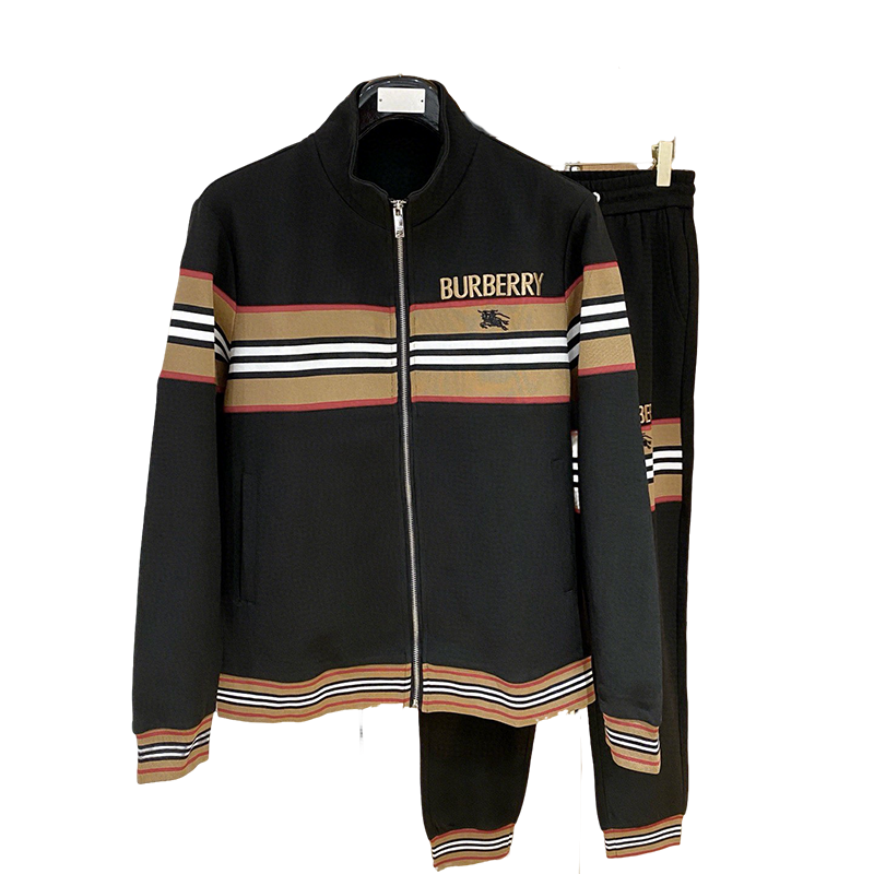 Burberry Men's Tracksuits With Iconic Stripes And Logo