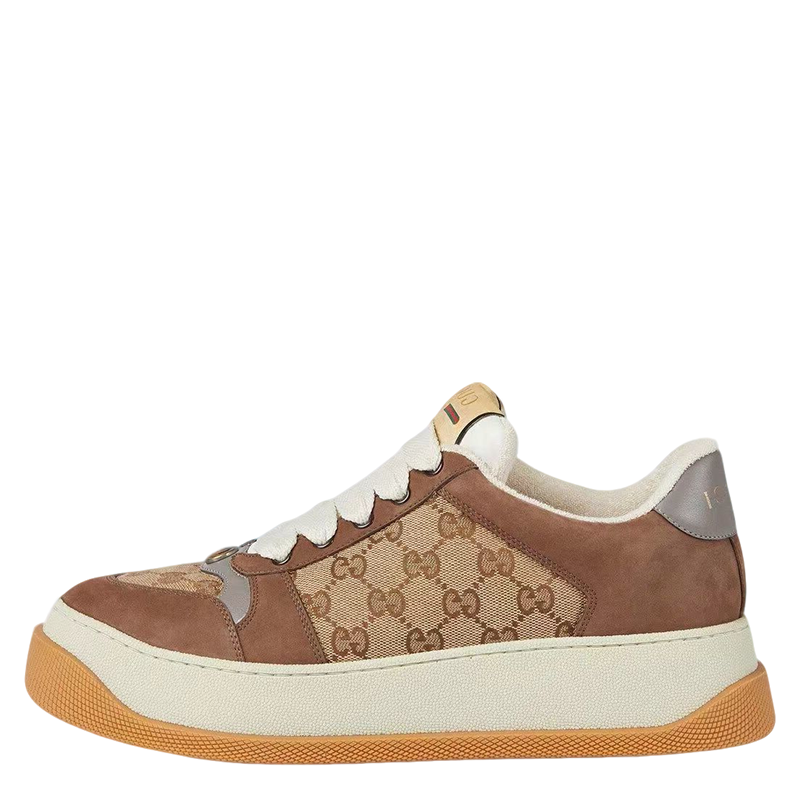 Gucci Unisex Fashionable Sneakers With Signature GG Pattern