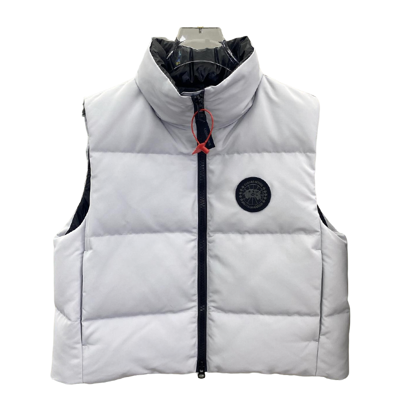 Women's White Canada Goose Style Down Vest: Timeless Warmth And Style
