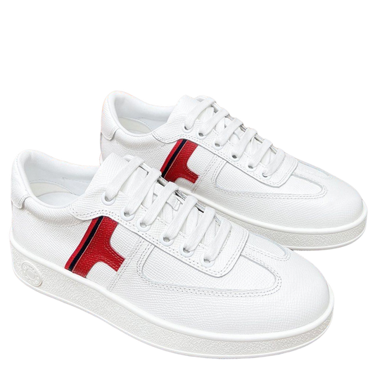 Hermes Women's Sneakers Iconic H Logo Leather Casual Fashion Shoes