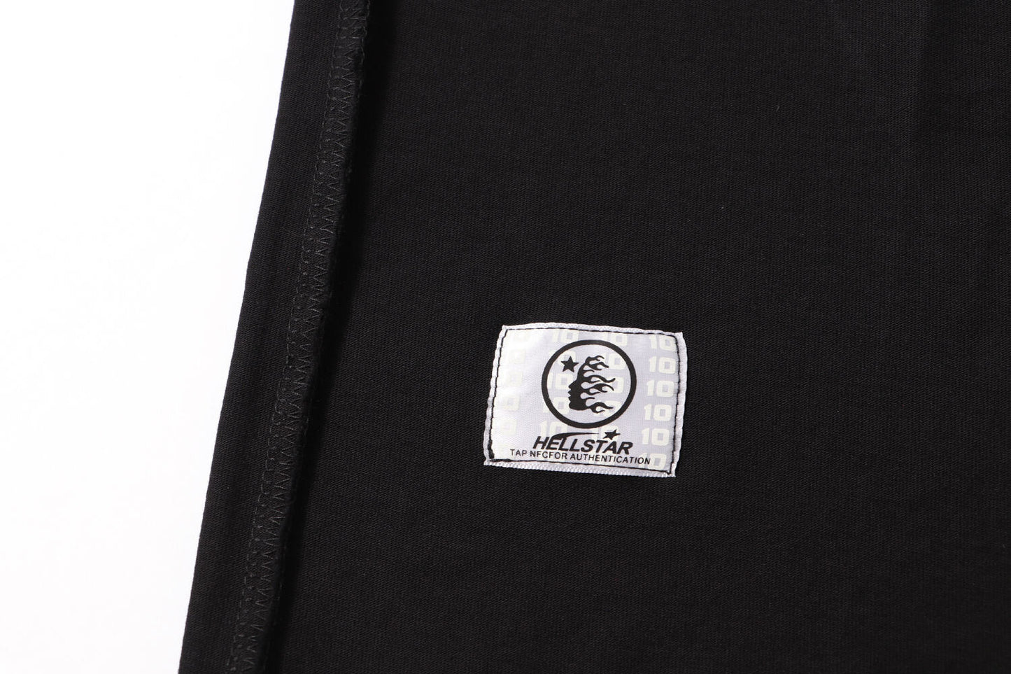 Hellstar Black T - Shirt With Flaming Graphic And Distinctive Rock - Inspired Design