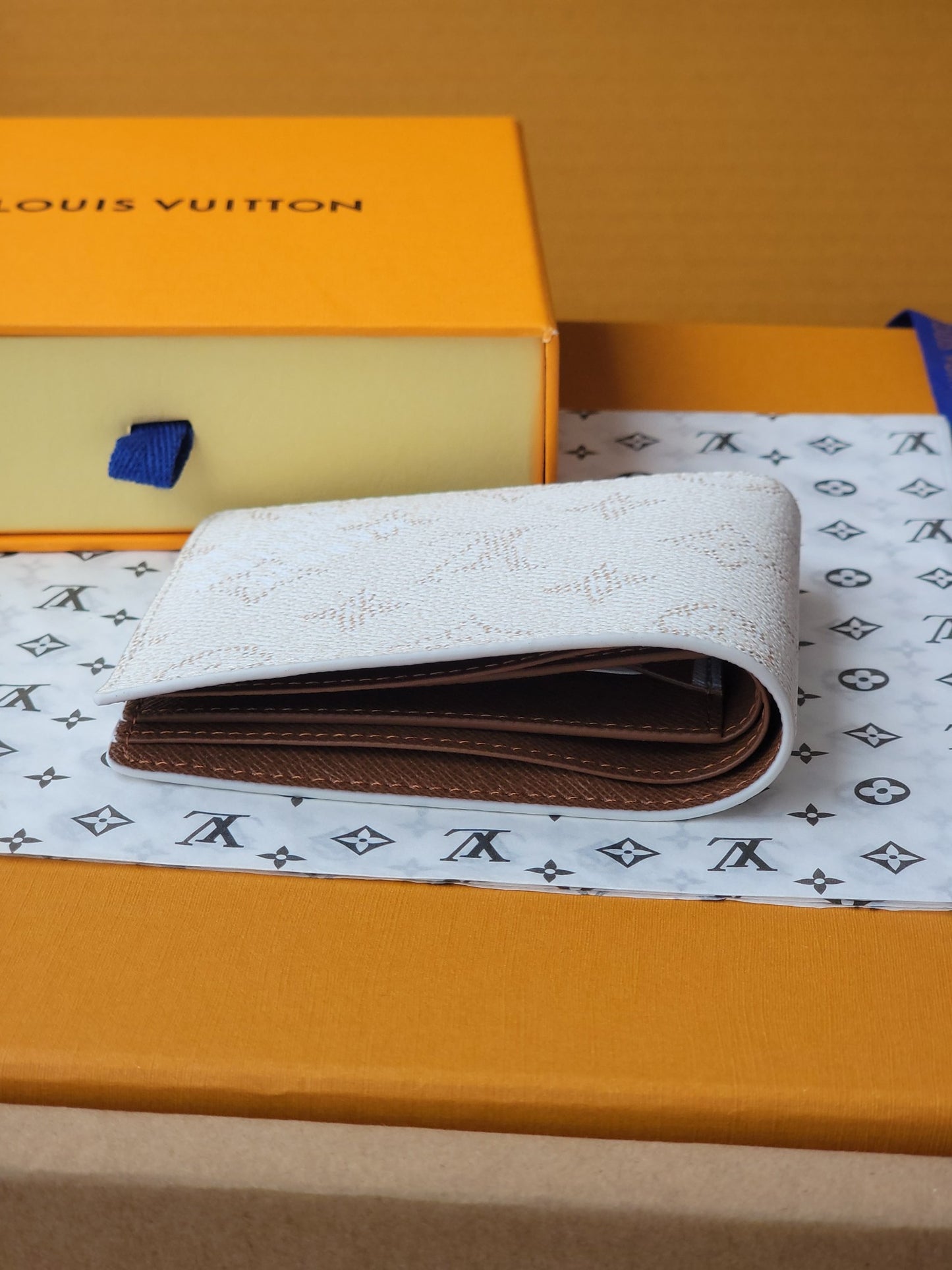 Stylish Louis Vuitton White Monogram Wallet For Timeless Luxury And Daily Use M14691