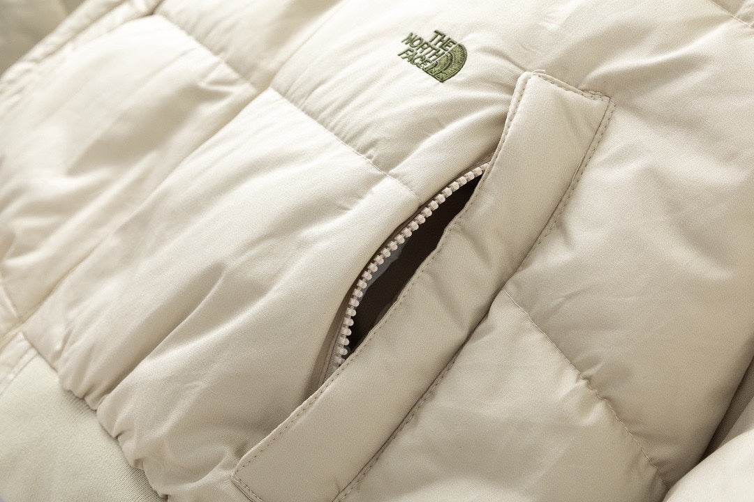 The North Face Beige Puffer Jacket Stylish Warm Winter Outerwear