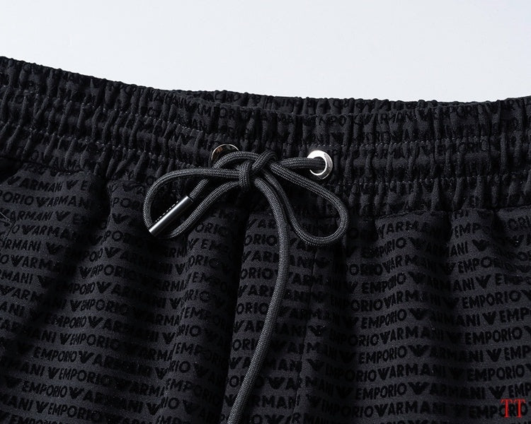 Men's AMIRI Black Textured Zip - Up Jacket And Jogger Set