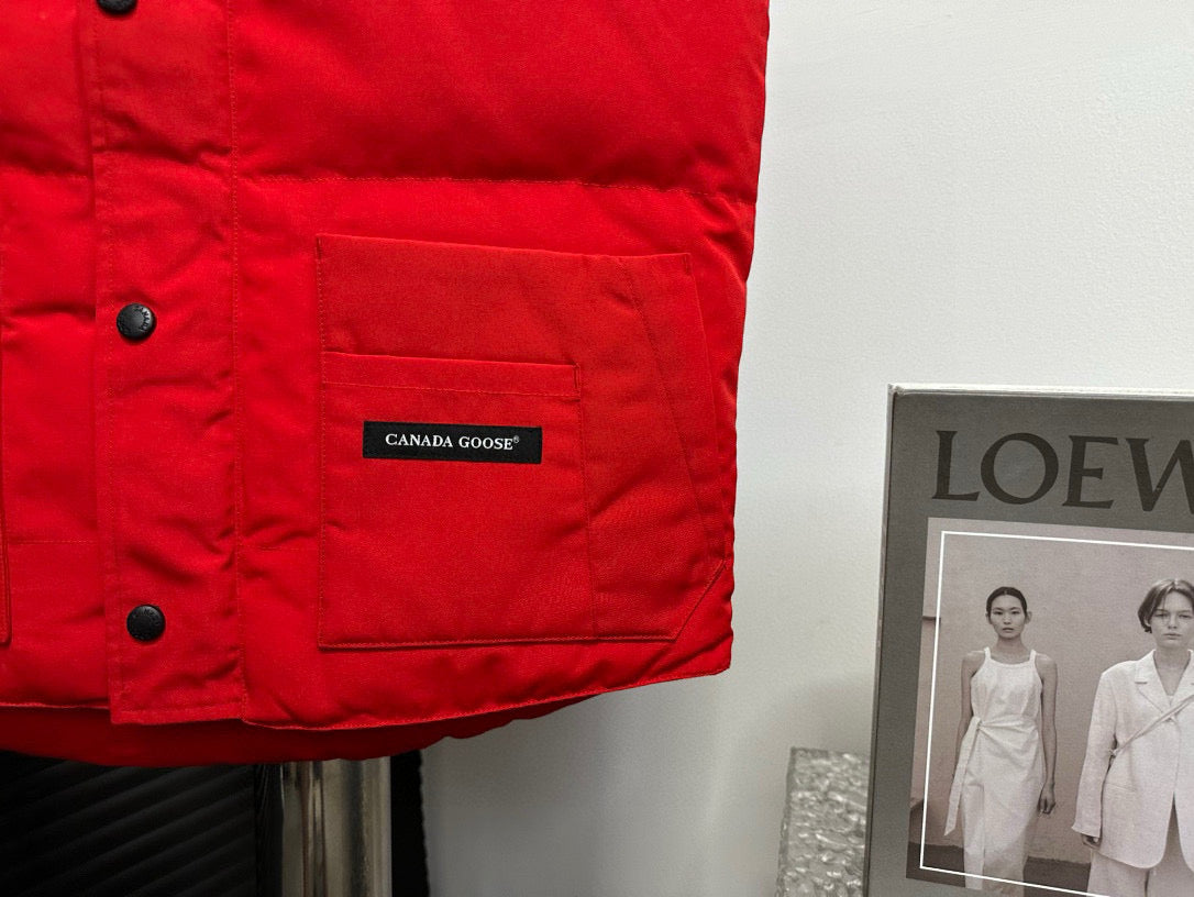 Canada Goose Red Down Vest: A Stylish And Warm Winter Essential