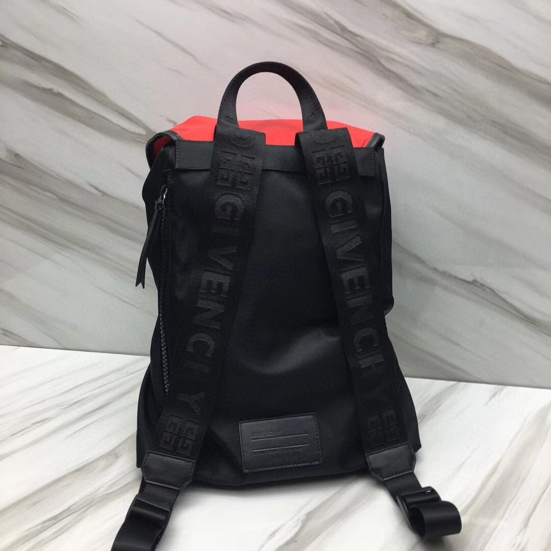 Givenchy Color - Block Nylon Backpack With Logo Strap And Pockets 29913-2