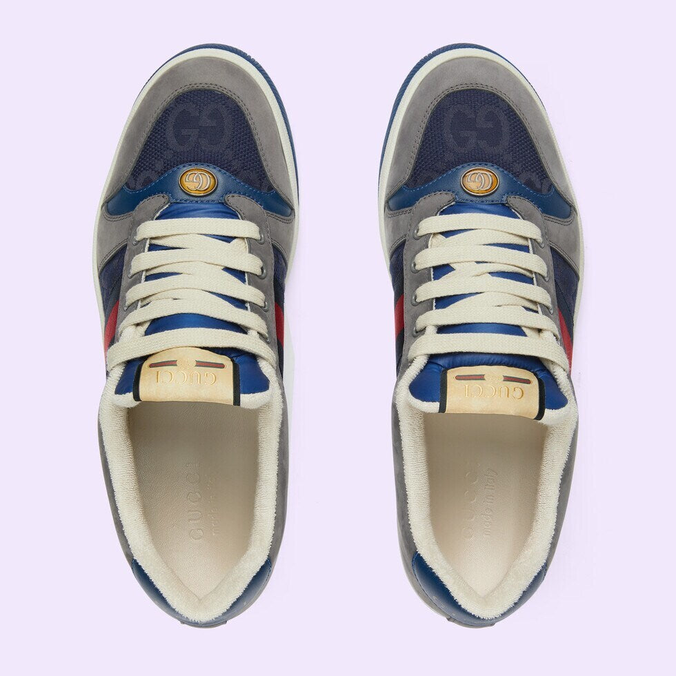 Gucci Unisex Sneakers With Web Stripes And Contrast Color Detailing