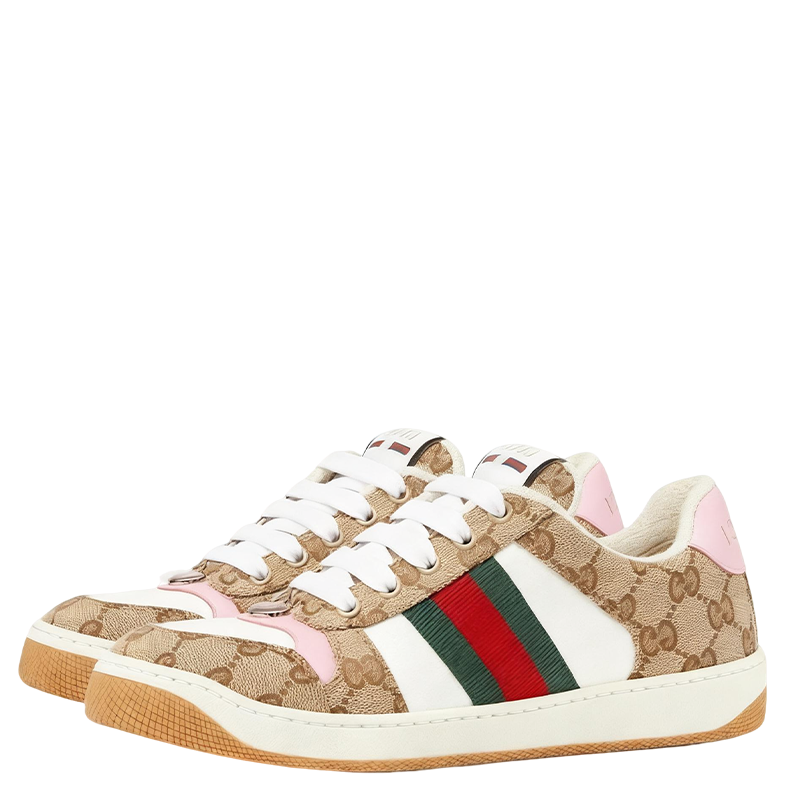 Gucci Unisex Sneakers With GG Print And Colorful Accents
