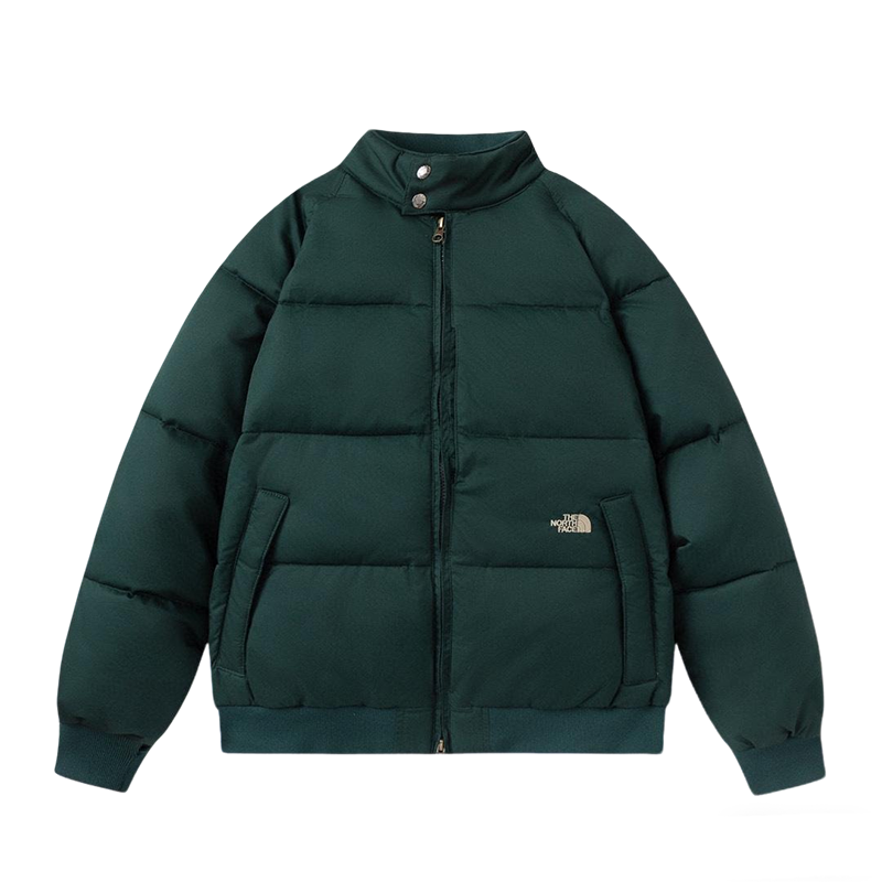 The North Face Dark Green Puffer Jacket Warm Winter Outerwear