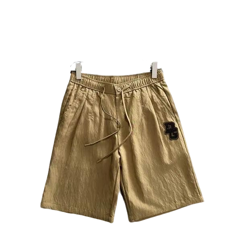 Dolce & Gabbana Beige Shorts With Brand Embroidered Patch