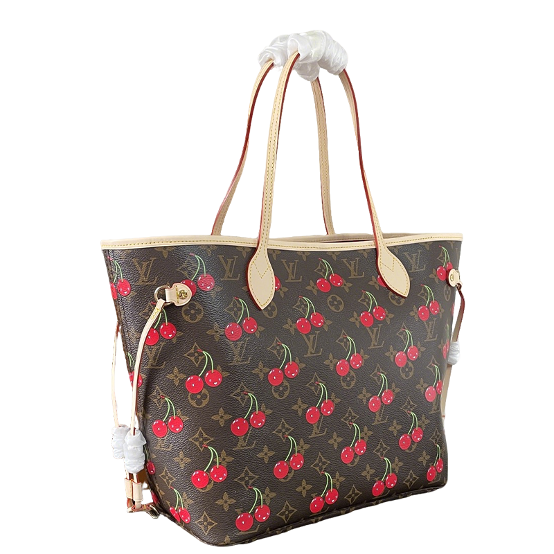 Chic Louis Vuitton Neverfull Tote With Cherry Print For Fashion - Forward Shoppers
