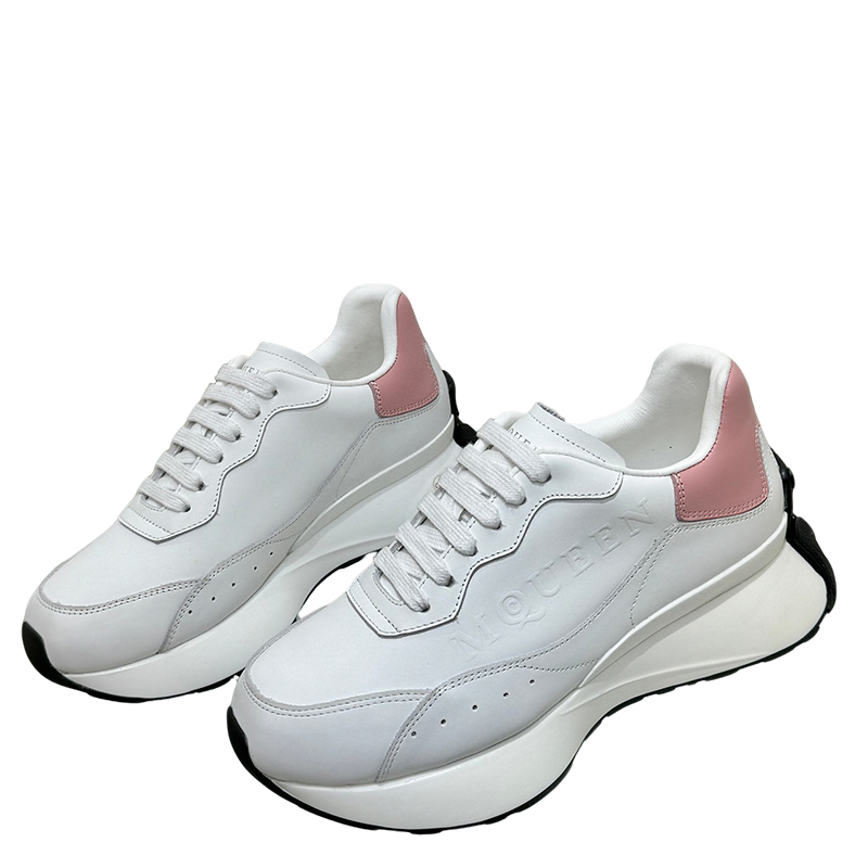 Alexander McQueen Unisex Oversized Sneakers With Metallic Heel Accents