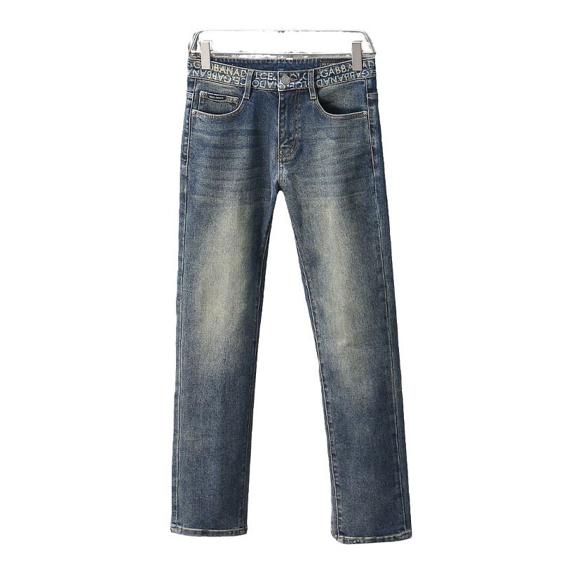 Dolce & Gabbana Light Blue Denim Jeans With Branded Waistband