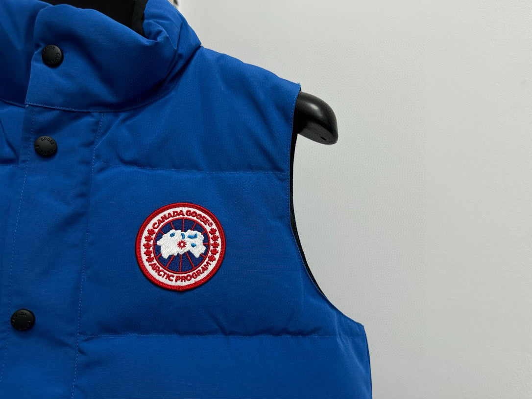 Canada Goose Blue Down Vest: Warmth And Fashion In One