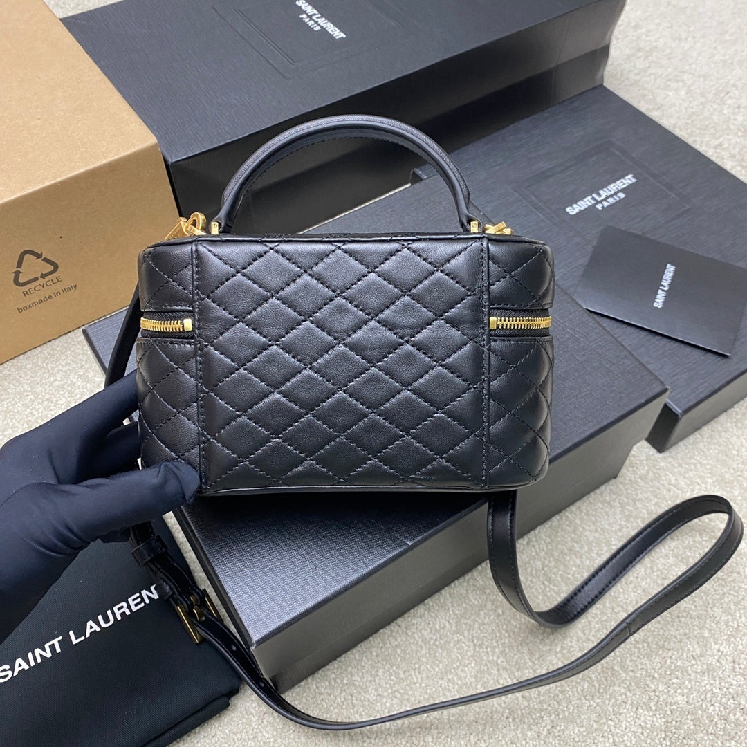 Gorgeous Black Quilted YSL Mini Bag with Gold Hardware 766731