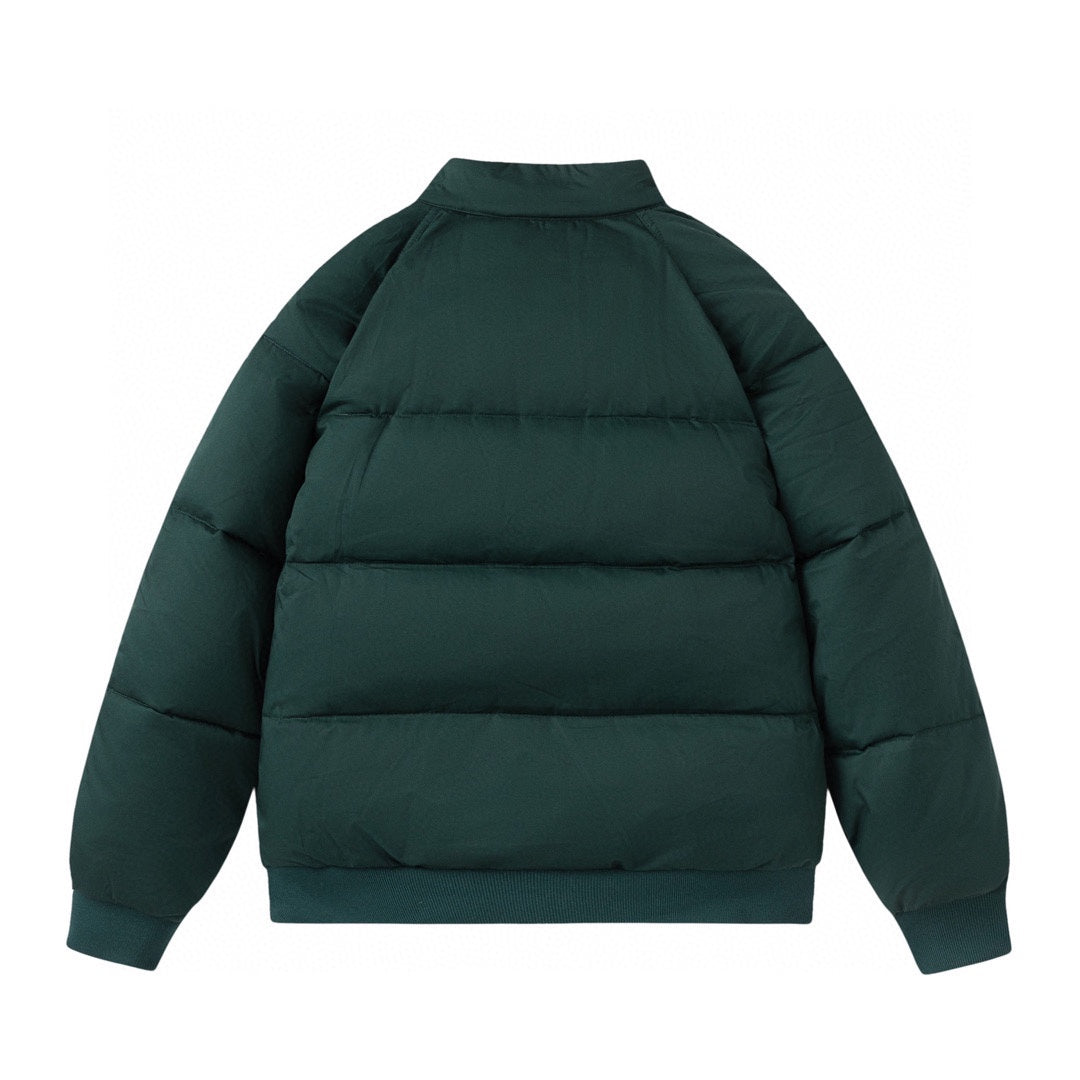 The North Face Dark Green Puffer Jacket Warm Winter Outerwear
