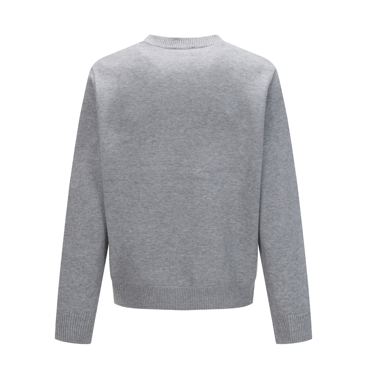 Burberry Men's Grey Crew Neck Sweater With Equestrian Print