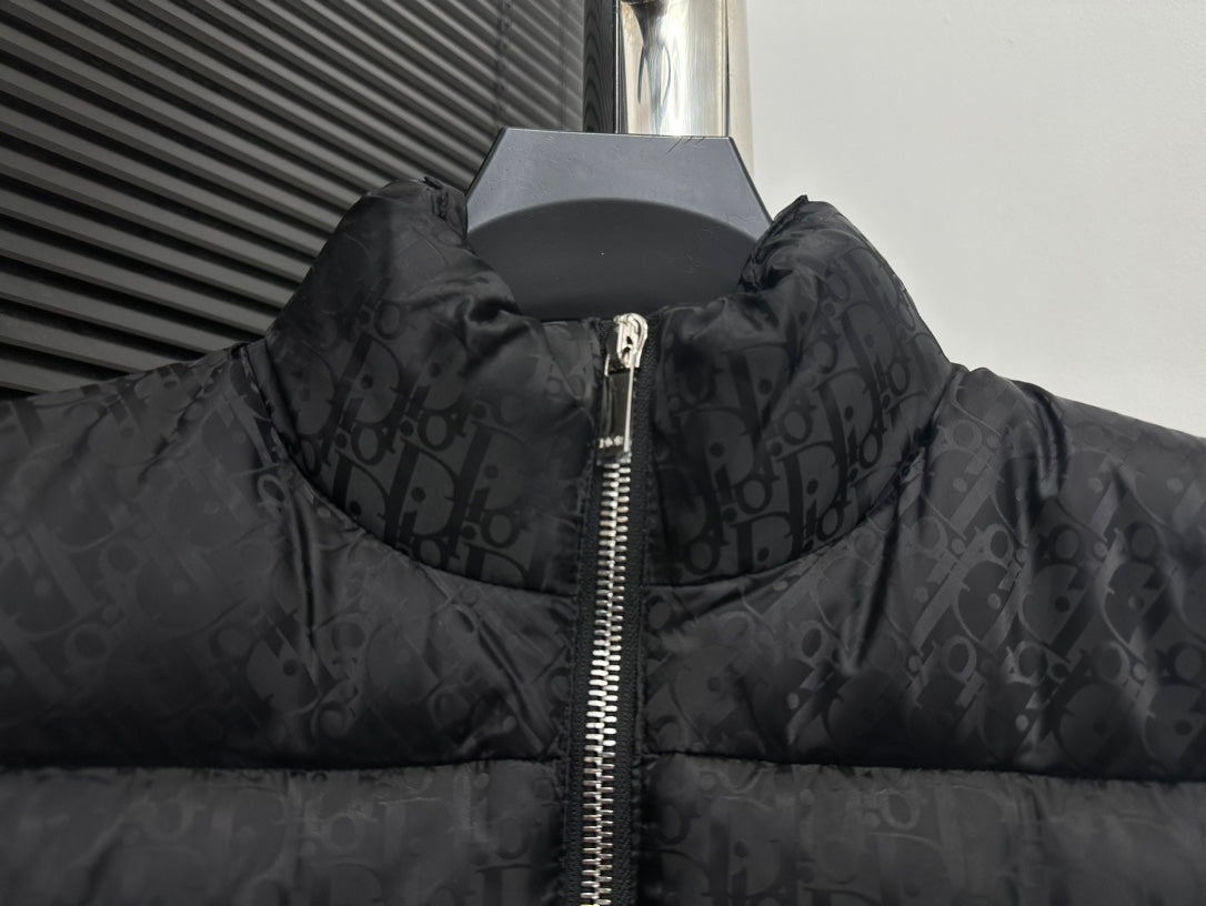 Chic Black Dior Puffer Vest for Stylish Cold - Weather Layering