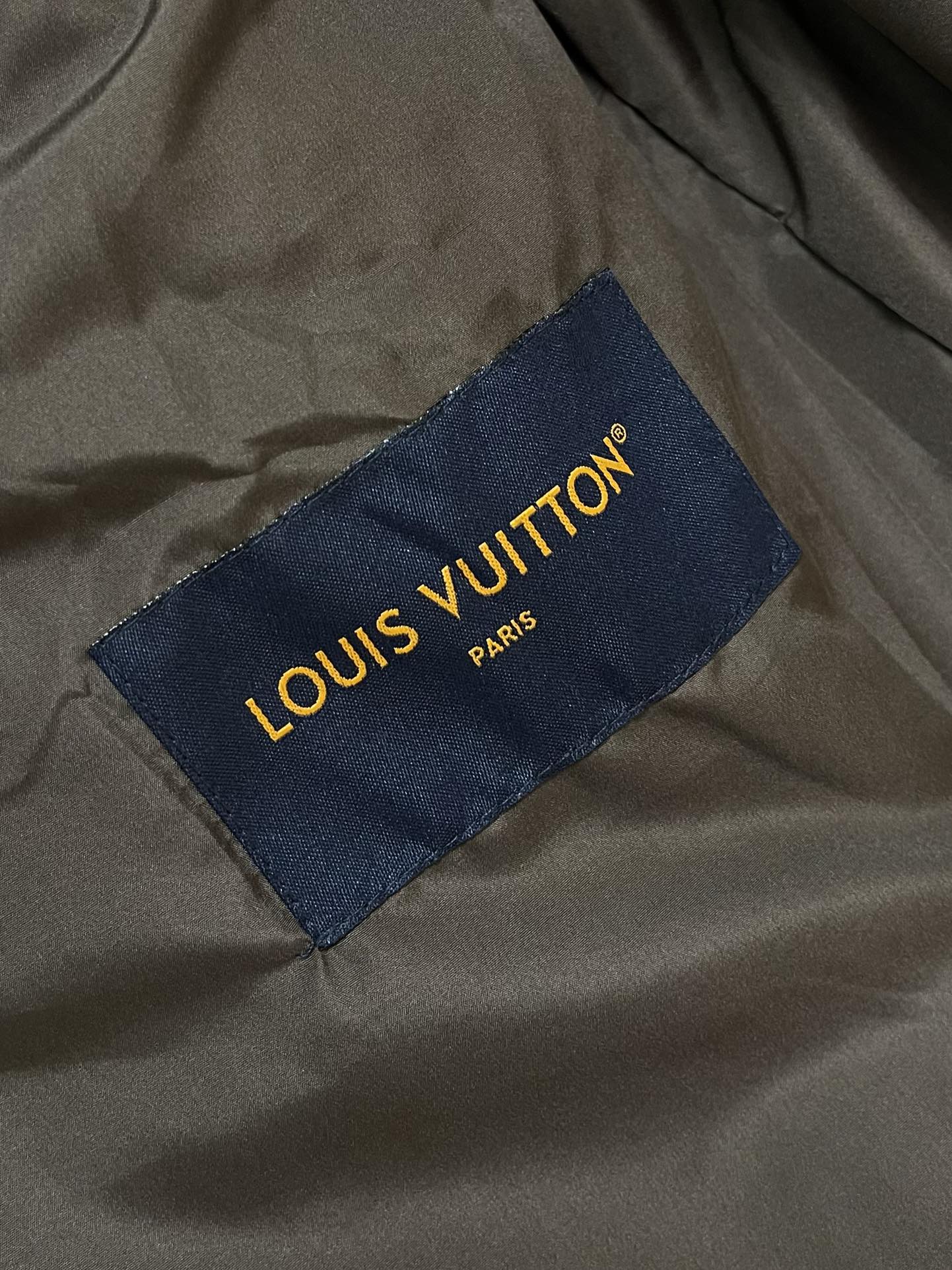Louis Vuitton Brown Monogram High - Neck Down Jacket