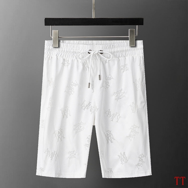 Men's AMIRI White Logo - Printed T - Shirt And Shorts Set