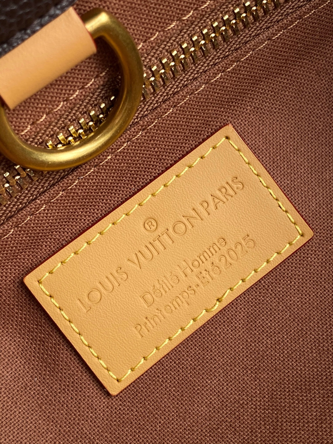 Elegant Louis Vuitton Monogram Canvas Tote Bag With Leather Handles And Gold Branding