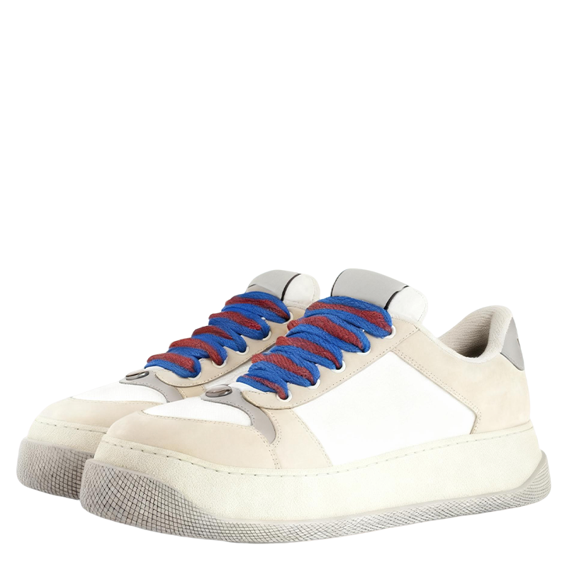 Gucci Unisex Trendy Sneakers With Vibrant Colorful Laces