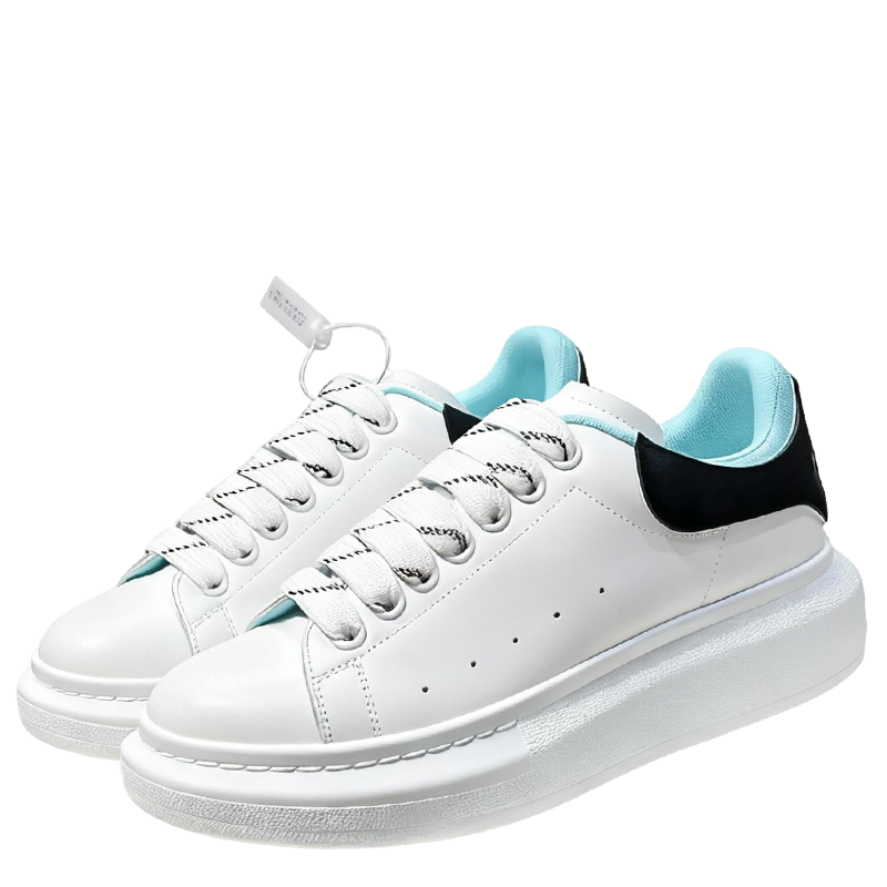 Alexander McQueen Unisex Oversized Sneakers With Blue And Black Accents