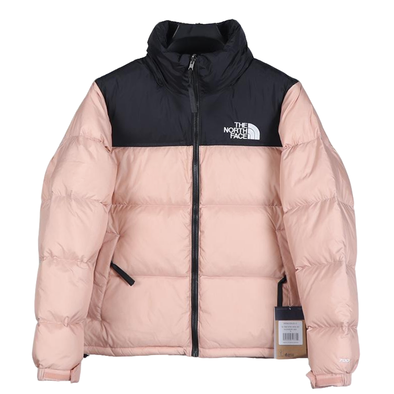 The North Face Pink Black Puffer Jacket Warm Winter Outerwear