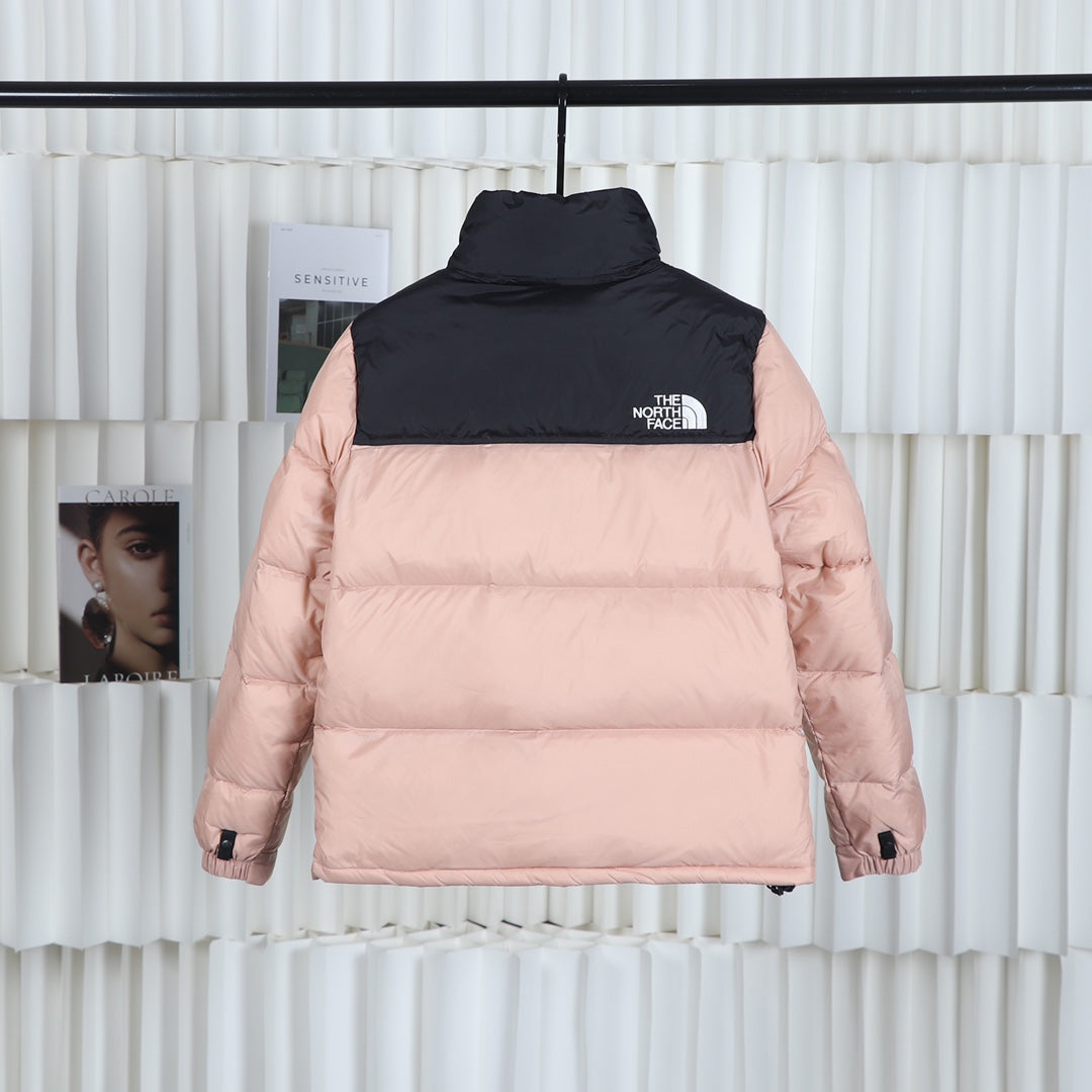 The North Face Pink Black Puffer Jacket Warm Winter Outerwear