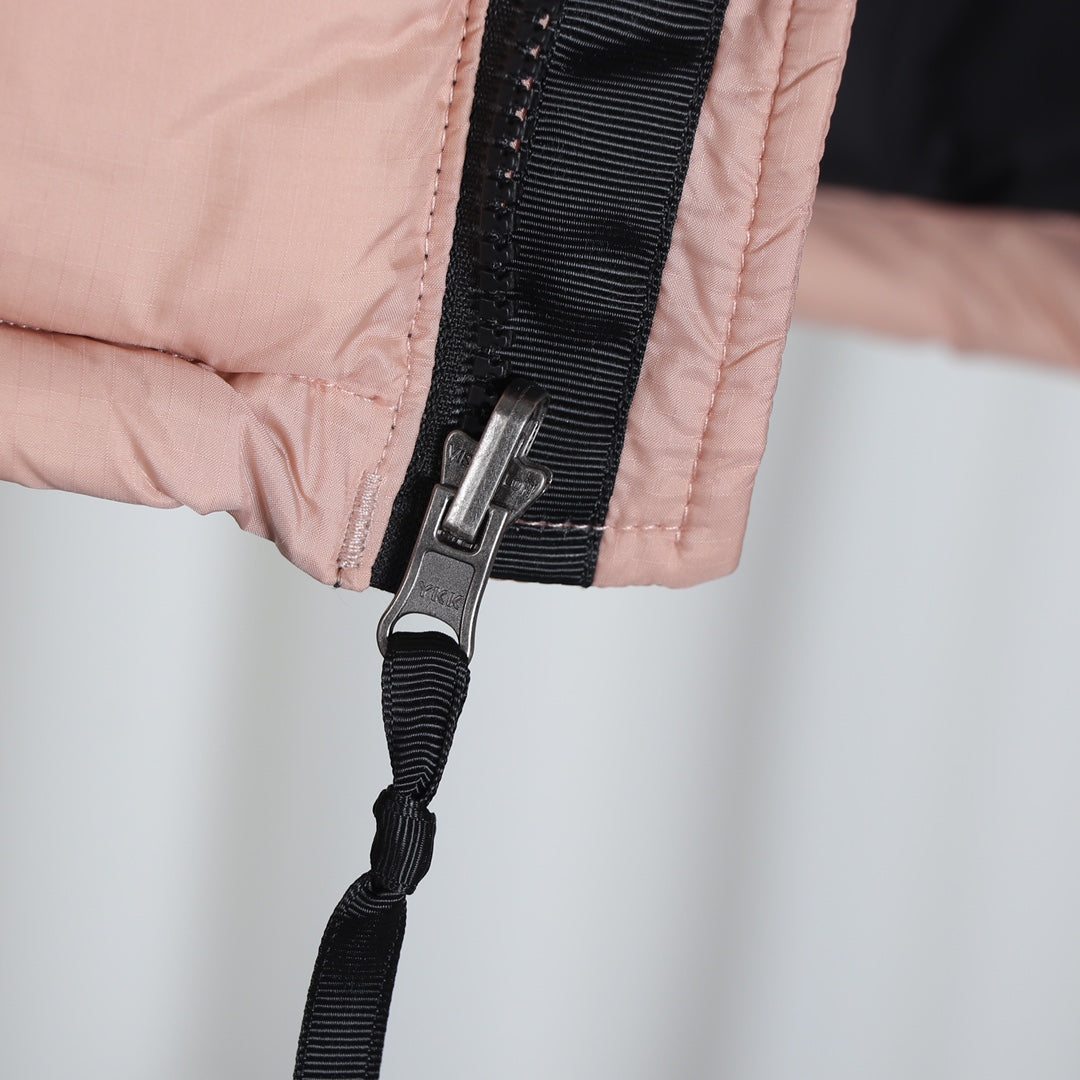 The North Face Pink Black Puffer Jacket Warm Winter Outerwear