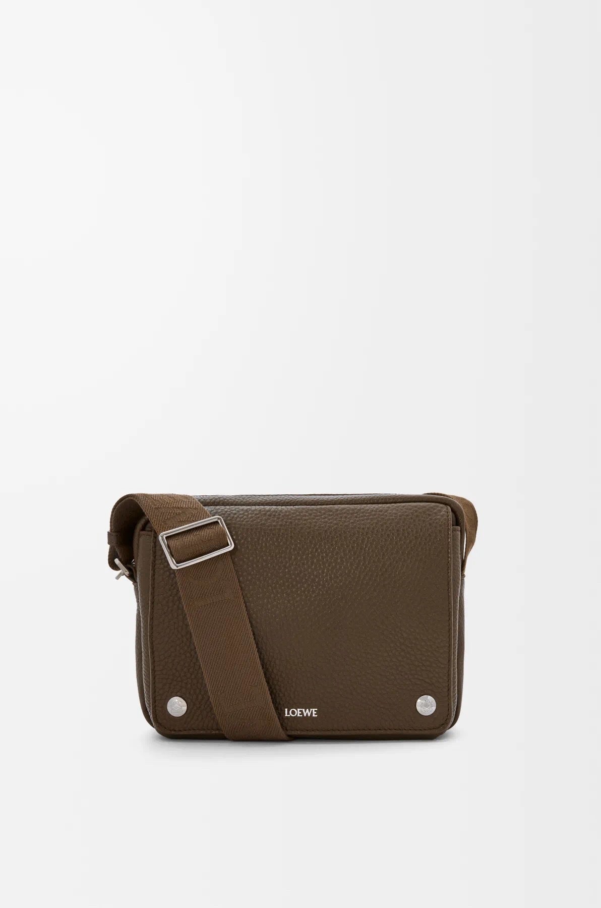 Loewe Black Leather Crossbody Bag With Signature Strap Detail 652441