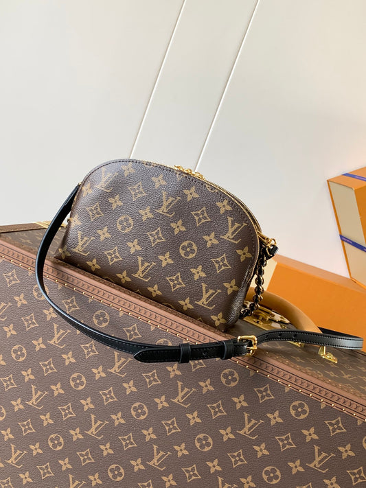 Louis Vuitton Monogram Canvas Chain - Linked Shoulder Bag Stylish Luxury Accessory for Fashionistas