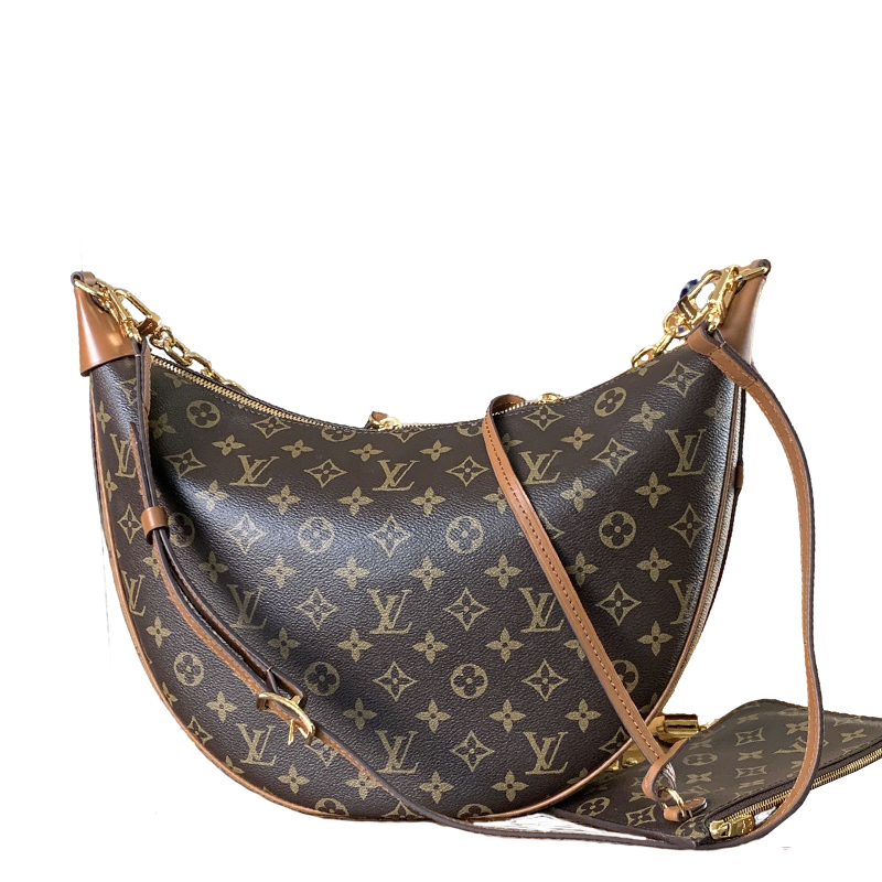 Elegant Louis Vuitton Monogram Crescent Bag with Stylish Straps and Timeless Design