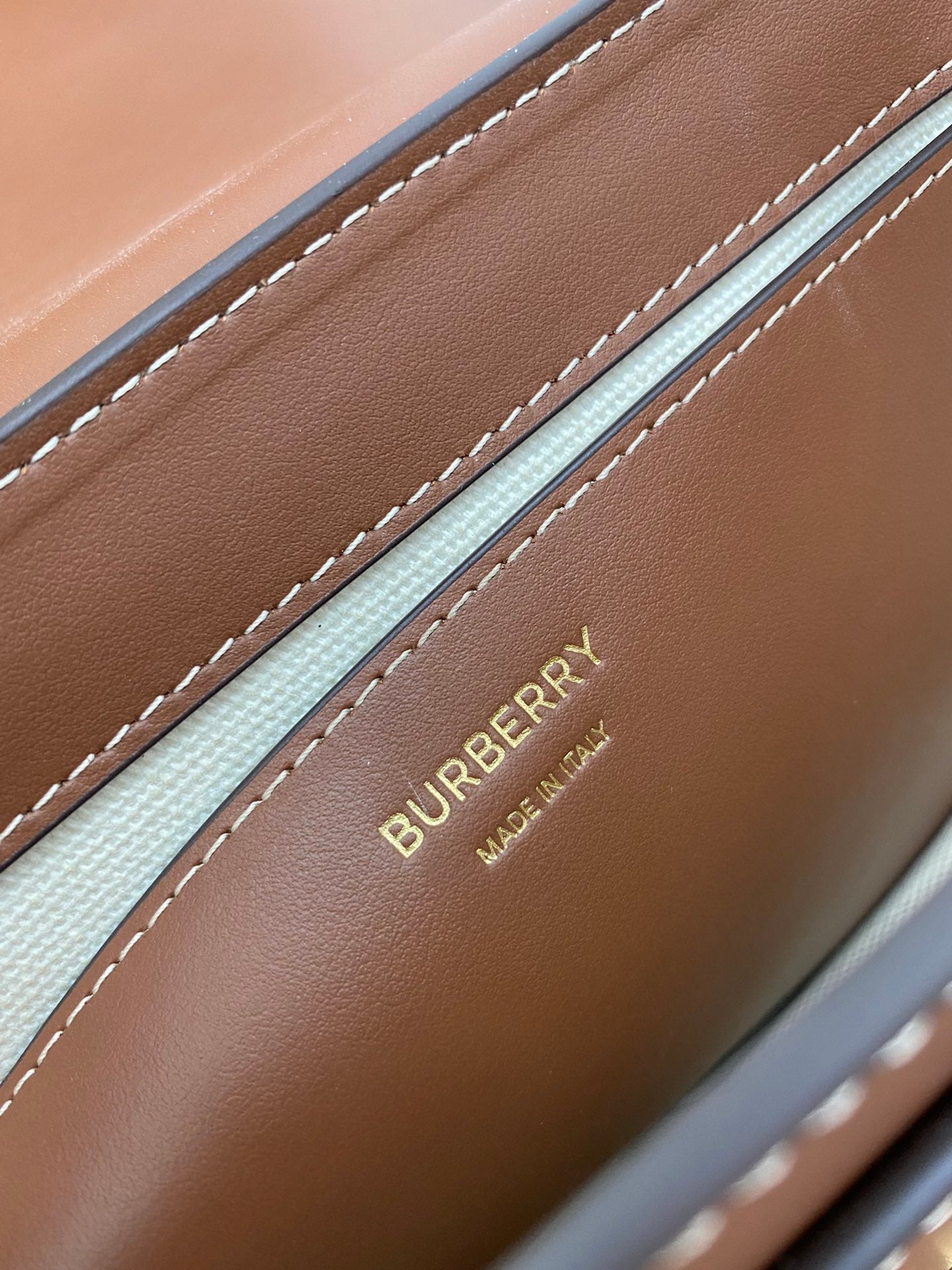 Elegant Brown/Black Burberry Crossbody Bag With Gold - Toned Hardware And Stitch Detailing Style No.906168